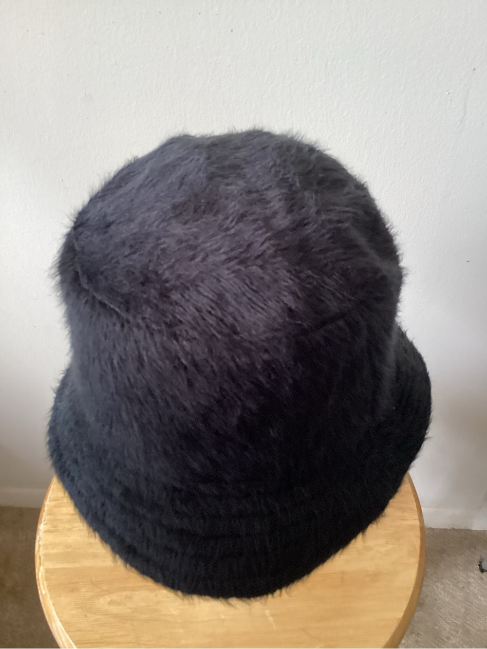 Gap Faux Fur Black Bucket Hat - Women Accessories